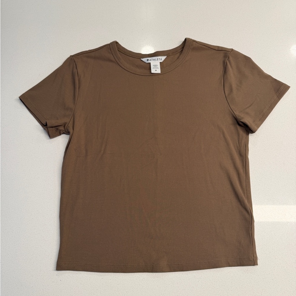 Athleta Signature Rib Crop Tee